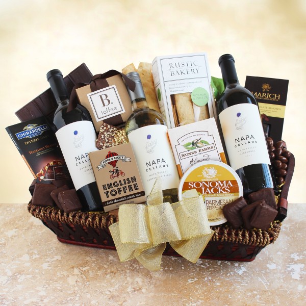 Napa Cellars Gourmet Wine Gift Basket